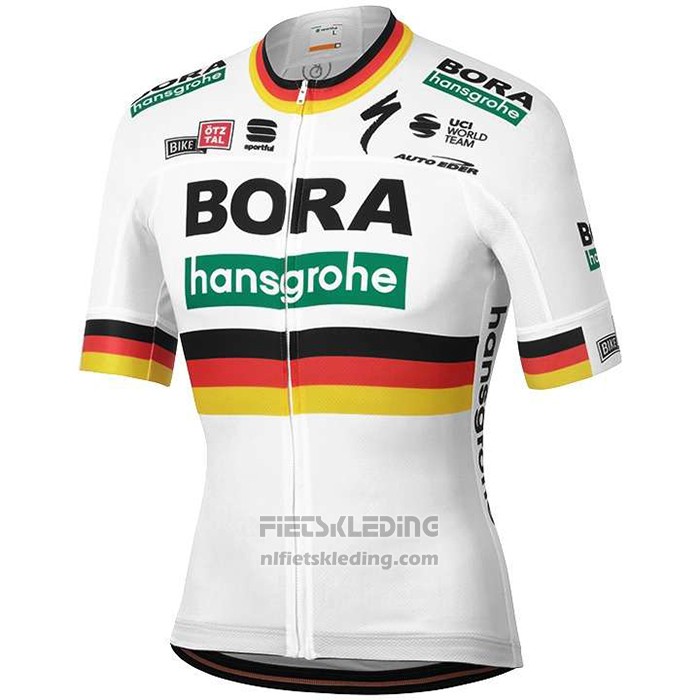 2020 Fietskleding Bora Kampioen Duitsland Korte Mouwen en Koersbroek